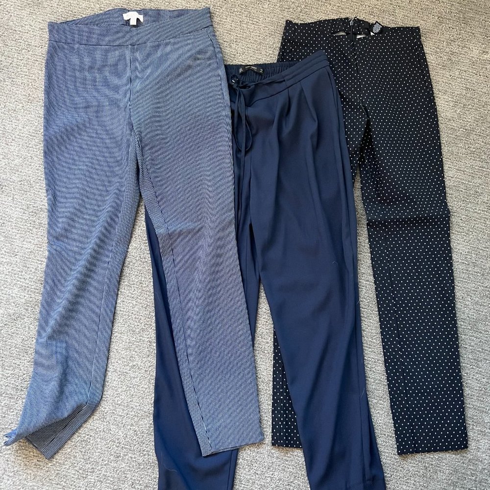 SOLD! 3 Pairs of work Slacks Sizes 4, 6, & M